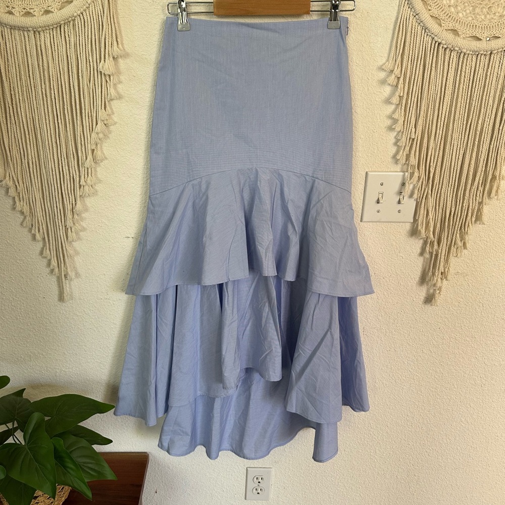 Banana Republic Light Blue High Low Skirt size 0